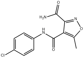 N4-(4-CHLOROPHENYL)-5-METHYL-3,4-ISOXAZOLEDICARBOXAMIDE Struktur