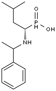 N-(1-(S)-METHYLBENZYL)-(S)-1-AMINO(3- METHYLBUTANE) PHOSPHINIC ACID Struktur