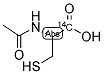 N-ACETYL L-CYSTEINE, [CYSTEINE-1-14C] Struktur