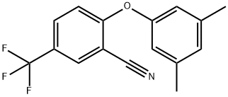 2-(3,5-DIMETHYLPHENOXY)-5-(TRIFLUOROMETHYL)BENZENECARBONITRILE Struktur