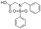 [BENZYL(PHENYLSULFONYL)AMINO]ACETIC ACID Struktur