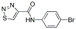 N-(4-BROMOPHENYL)-1,2,3-THIADIAZOLE-4-CARBOXAMIDE Struktur