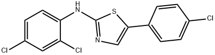 5-(4-CHLOROPHENYL)-N-(2,4-DICHLOROPHENYL)-1,3-THIAZOL-2-AMINE Struktur