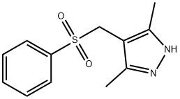 (3,5-DIMETHYL-1H-PYRAZOL-4-YL)METHYL PHENYL SULFONE Struktur