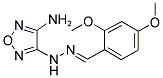 2,4-DIMETHOXYBENZALDEHYDE (4-AMINO-1,2,5-OXADIAZOL-3-YL)HYDRAZONE Struktur