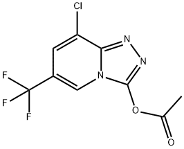 8-CHLORO-6-(TRIFLUOROMETHYL)[1,2,4]TRIAZOLO[4,3-A]PYRIDIN-3-YL ACETATE Struktur