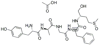 (D-ALA2,O-OL6) MET-ENKEPHALIN ACETATE Struktur