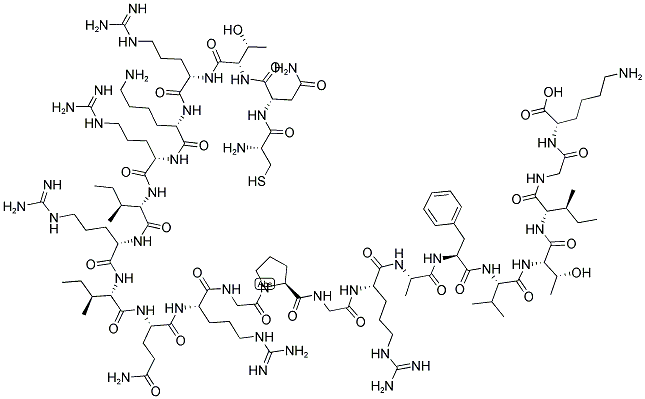 CYS-ASN-THR-ARG-LYS-ARG-ILE-ARG-ILE-GLN-ARG-GLY-PRO-GLY-ARG-ALA-PHE-VAL-THR-ILE-GLY-LYS Struktur