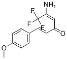 (1E,4E)-5-AMINO-6,6,6-TRIFLUORO-1-(4-METHOXYPHENYL)HEXA-1,4-DIEN-3-ONE Struktur