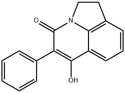 6-HYDROXY-5-PHENYL-1,2-DIHYDRO-4H-PYRROLO[3,2,1-IJ]QUINOLIN-4-ONE Struktur