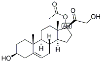 5-PREGNEN-3-BETA, 17,21-TRIOL-20-ONE 17-ACETATE Struktur