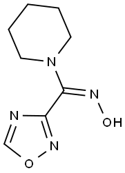 1-((HYDROXYIMINO)(1,2,4-OXADIAZOL-3-YL)METHYL)PIPERIDINE Struktur