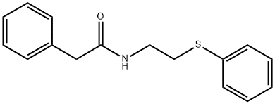 2-PHENYL-N-[2-(PHENYLSULFANYL)ETHYL]ACETAMIDE Struktur