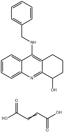 9-(BENZYLAMINO)-1,2,3,4-TETRAHYDROACRIDIN-1-OL, MALEATE Struktur