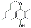 1-O-HEXYL-2,3,5-TRIMETHYLHYDROQUINONE Struktur