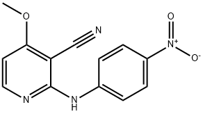 4-METHOXY-2-(4-NITROANILINO)NICOTINONITRILE Struktur