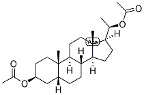 5-BETA-PREGNAN-3-BETA, 20-BETA-DIOL DIACETATE Struktur