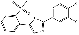 2-(3,4-DICHLOROPHENYL)-5-[2-(METHYLSULFONYL)PHENYL]-1,3,4-OXADIAZOLE Struktur