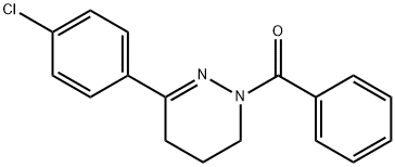 [3-(4-CHLOROPHENYL)-5,6-DIHYDRO-1(4H)-PYRIDAZINYL](PHENYL)METHANONE Struktur