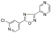 5-(2-CHLORO-4-PYRIDYL)-3-PYRAZIN-2-YL-1,2,4-OXADIAZOLE Struktur