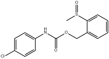 2-(METHYLSULFINYL)BENZYL N-(4-CHLOROPHENYL)CARBAMATE Struktur