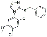 2-(BENZYLSULFANYL)-1-(2,4-DICHLORO-5-METHOXYPHENYL)-1H-IMIDAZOLE Struktur