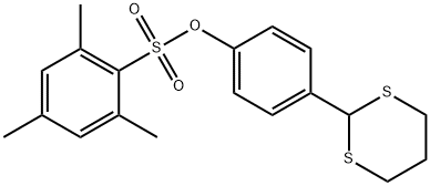 4-(1,3-DITHIAN-2-YL)PHENYL 2,4,6-TRIMETHYLBENZENESULFONATE Struktur