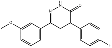 4-(4-FLUOROPHENYL)-6-(3-METHOXYPHENYL)-4,5-DIHYDRO-3(2H)-PYRIDAZINONE Struktur