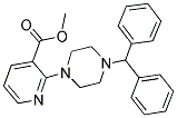 METHYL 2-(4-BENZHYDRYLPIPERAZINO)NICOTINATE Struktur