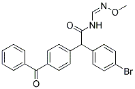 2-(4-BENZOYLPHENYL)-2-(4-BROMOPHENYL)-N-[(METHOXYIMINO)METHYL]ACETAMIDE Struktur