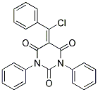 5-[CHLORO(PHENYL)METHYLIDENE]-1,3-DIPHENYLHEXAHYDROPYRIMIDINE-2,4,6-TRIONE Struktur