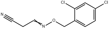 3-([(2,4-DICHLOROBENZYL)OXY]IMINO)PROPANENITRILE Struktur