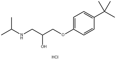 1-(4-TERT-BUTYLPHENOXY)-3-(ISOPROPYLAMINO)PROPAN-2-OL HYDROCHLORIDE Struktur