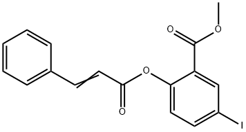 METHYL 2-(CINNAMOYLOXY)-5-IODOBENZENECARBOXYLATE Struktur