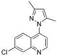 7-CHLORO-4-(3,5-DIMETHYL-1H-PYRAZOL-1-YL)QUINOLINE Struktur