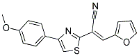 (E)-3-(2-FURYL)-2-[4-(4-METHOXYPHENYL)-1,3-THIAZOL-2-YL]-2-PROPENENITRILE Struktur