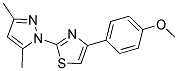 2-(3,5-DIMETHYL-1H-PYRAZOL-1-YL)-4-(4-METHOXYPHENYL)-1,3-THIAZOLE Struktur