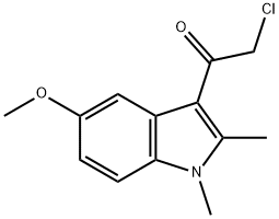 2-CHLORO-1-(5-METHOXY-1,2-DIMETHYL-1H-INDOL-3-YL)-ETHANONE Struktur