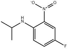 N-ISOPROPYL-4-FLUORO-2-NITROANILINE Struktur