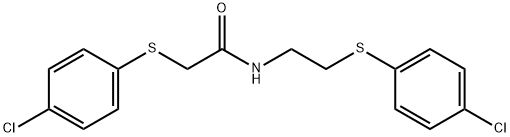 2-[(4-CHLOROPHENYL)SULFANYL]-N-(2-[(4-CHLOROPHENYL)SULFANYL]ETHYL)ACETAMIDE Struktur