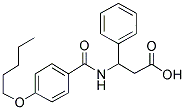 N-[4-(PENTYLOXY)BENZOYL]-3-PHENYL-BETA-ALANINE Struktur