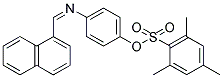 4-[(1-NAPHTHYLMETHYLENE)AMINO]PHENYL 2,4,6-TRIMETHYLBENZENESULFONATE Struktur