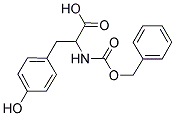 2-BENZYLOXYCARBONYLAMINO-3-(4-HYDROXY-PHENYL)-PROPIONIC ACID Struktur