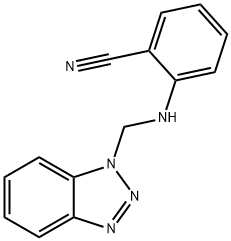 2-[(1H-1,2,3-BENZOTRIAZOL-1-YLMETHYL)AMINO]BENZENECARBONITRILE Struktur