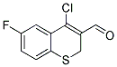 4-CHLORO-6-FLUORO-2H-1-BENZOTHIINE-3-CARBALDEHYDE Struktur