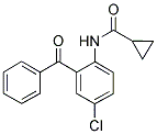 2-CYCLOPROPYLFORMAMIDO-5-CHLOROBENZOPHENONE Struktur