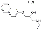 1-(ISOPROPYLAMINO)-3-(2-NAPHTHYLOXY)PROPAN-2-OL HYDROCHLORIDE Struktur