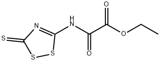 ETHYL 2-OXO-2-[(3-THIOXO-3H-1,2,4-DITHIAZOL-5-YL)AMINO]ACETATE Struktur