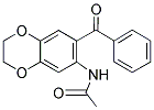 N-(7-BENZOYL-2,3-DIHYDRO-BENZO[1,4]DIOXIN-6-YL)-ACETAMIDE Struktur