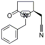 (S)-1-BENZYL-5-OXO-PYRROLIDIN-2-YL ACETONITRILE Struktur